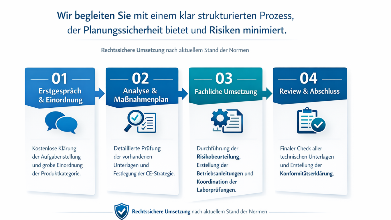 Der Weg zur CE-Kennzeichnung